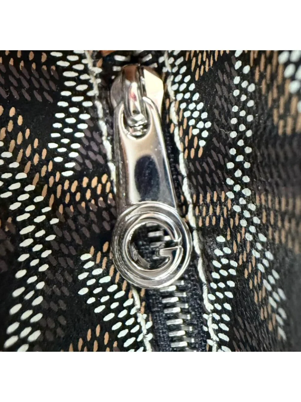 Goyard Artois PM Ma Cage Tote in Canvas Leather Brown